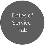 button for dates of service tab help files